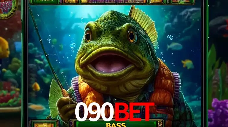 Personagem de peixe pescador do popular jogo de slot com tema de pescaria, uma das emocionantes opções de caça-níqueis para jogar e ganhar no cassino 090BET.
